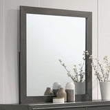 Alison Metallic Gray Mirror