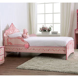 Princess Crown Single Bed Pink Youth Bedroom