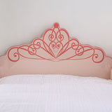 Princess Crown Single Bed Pink Youth Bedroom