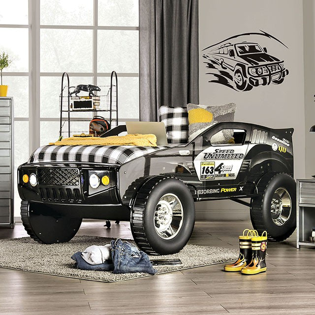 Speed Jump Black Black Youth Bedroom