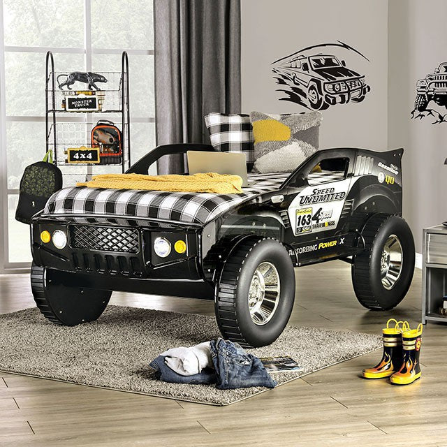 Speed Jump Black Black Youth Bedroom