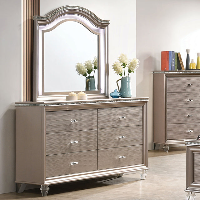 Allie Rose Gold Dresser