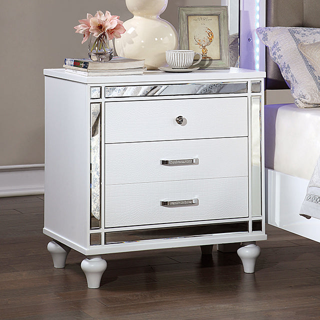 Brachium White Night Stand