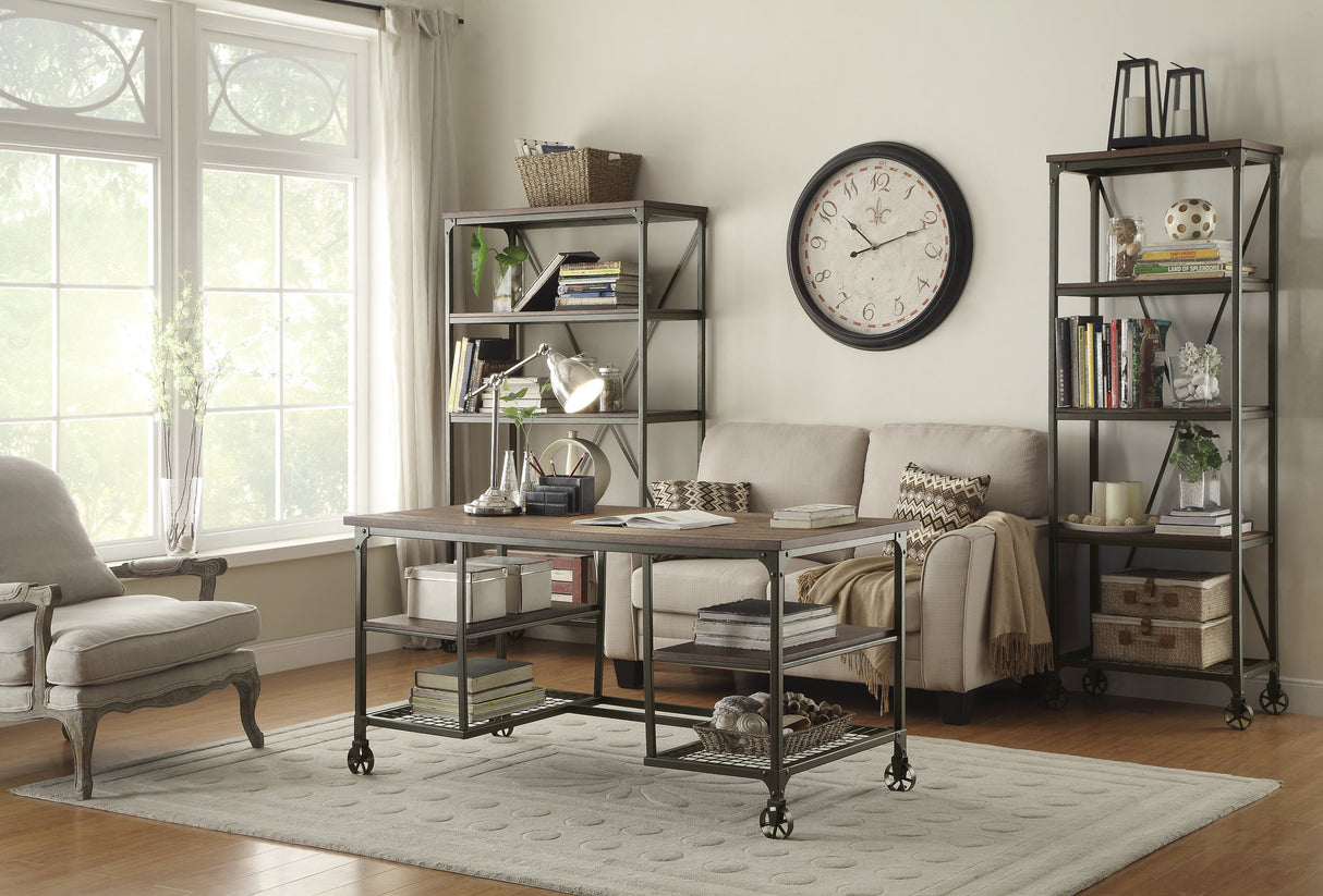 Millwood Black, Brown Bookcase