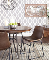 Centiar Two-Tone Brown Round Dining Room Set