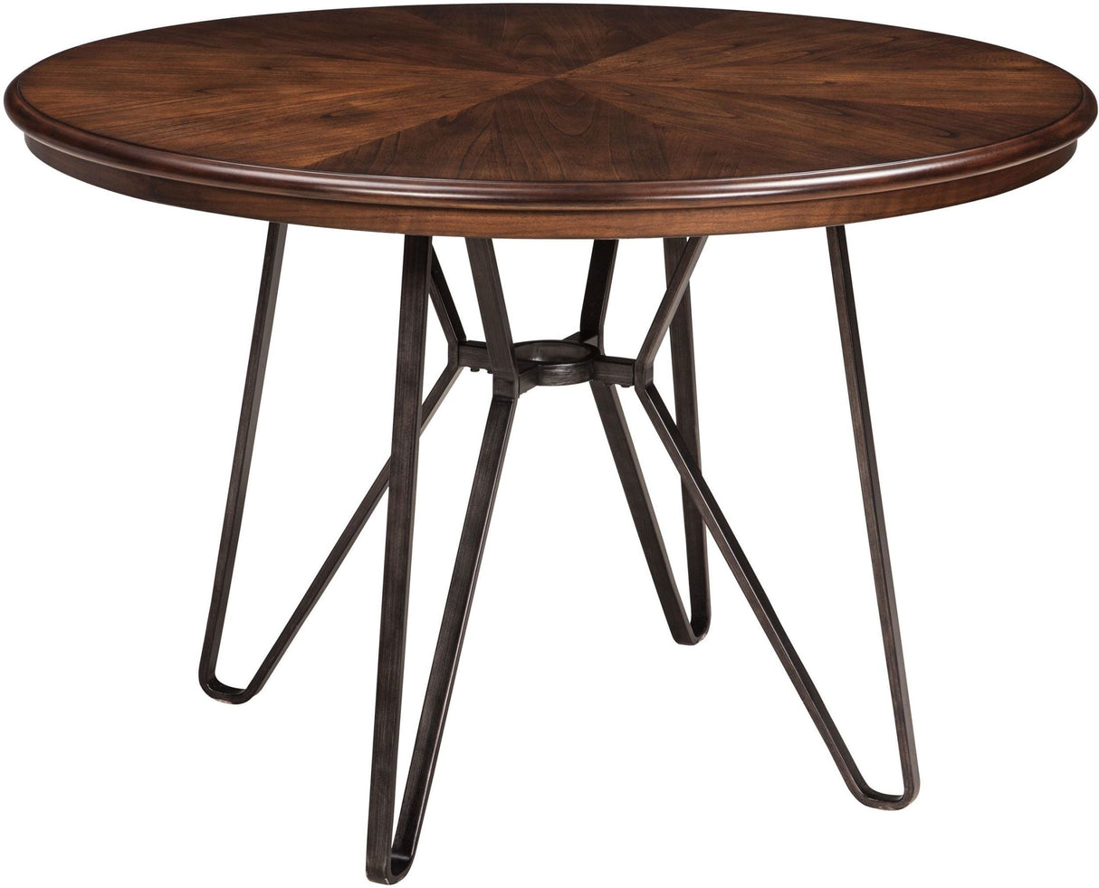 Centiar Two-Tone Brown Round Dining Room Set