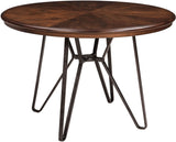 Centiar Two-Tone Brown Round Dining Room Set