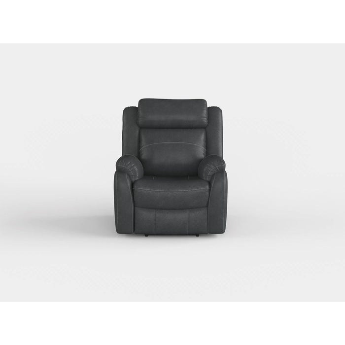 Yerba Gray Microfiber Lay Flat Reclining Chair