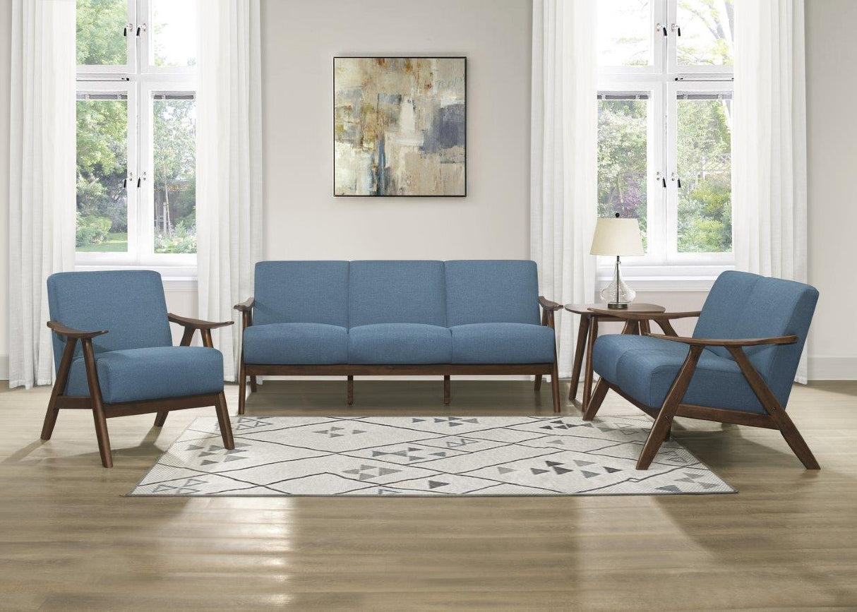 Damala Blue Living Room Set