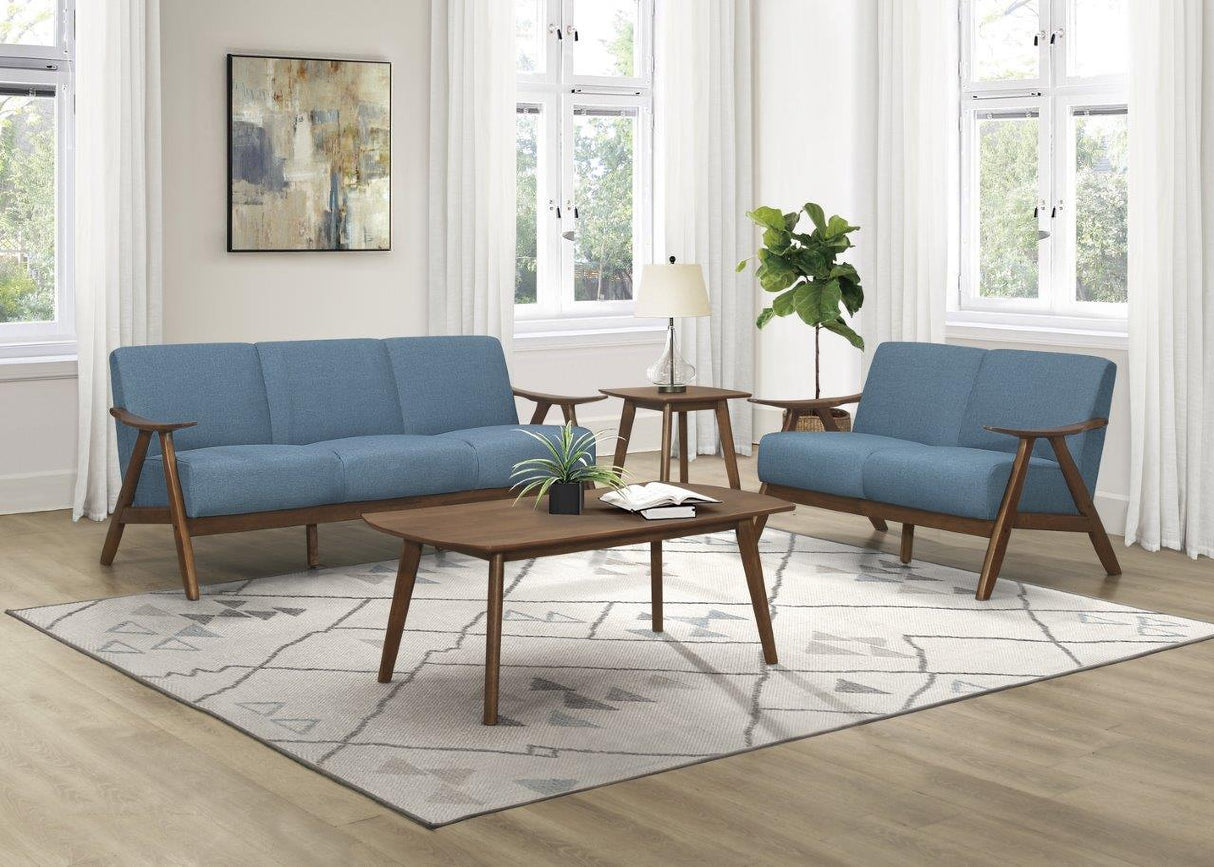 Damala Blue Living Room Set