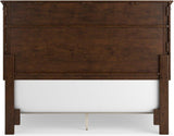 Danabrin Rich Brown Cherry Panel Bedroom Set