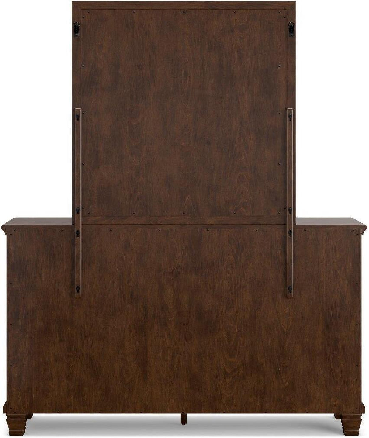 Danabrin Rich Brown Cherry Panel Bedroom Set