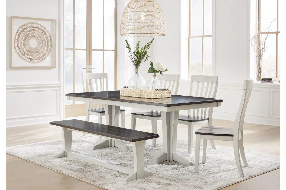 Darborn Dining Room Set In Gray and Brown