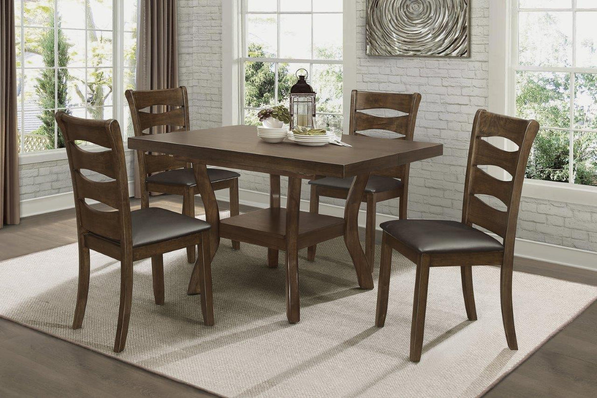 Darla Brown Extendable Dining Room Set