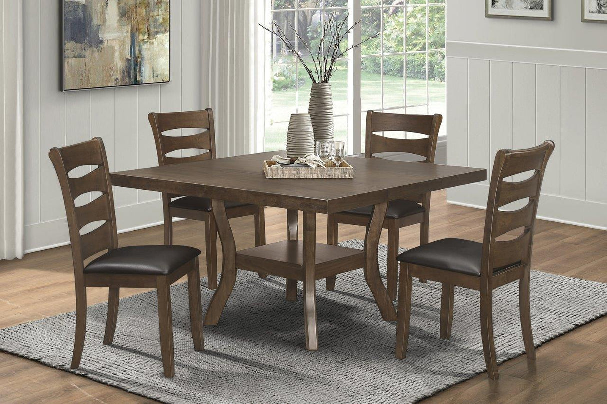 Darla Brown Extendable Dining Room Set