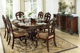 Deryn Park Cherry Extendable Oval Dining Room Set