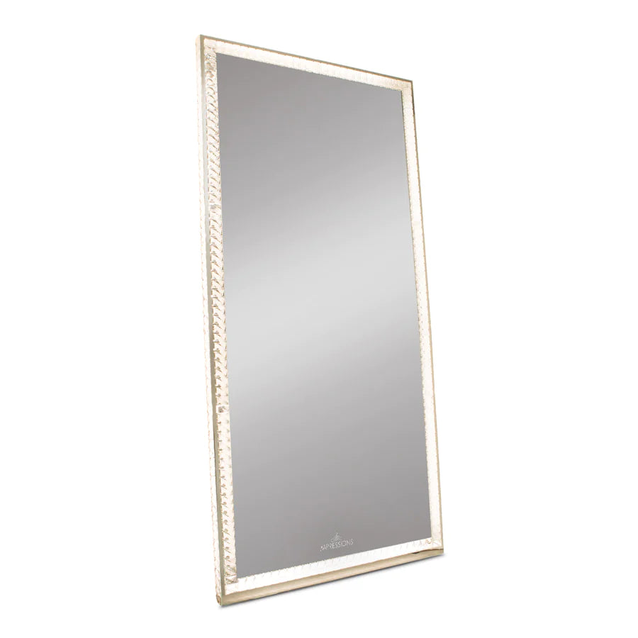 Diamond Collection RADIANT Premium Illuminated Crystal Floor Mirror