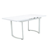 Palton High Gloss White Finish Dining Table