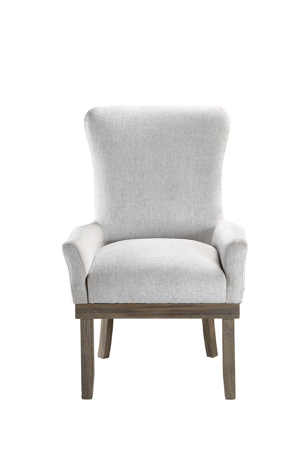 Landon Gray Linen & Salvage Gray Finish Dining Chair