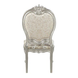 Bently Fabric & Champagne Finish Side Chair (Set-2)