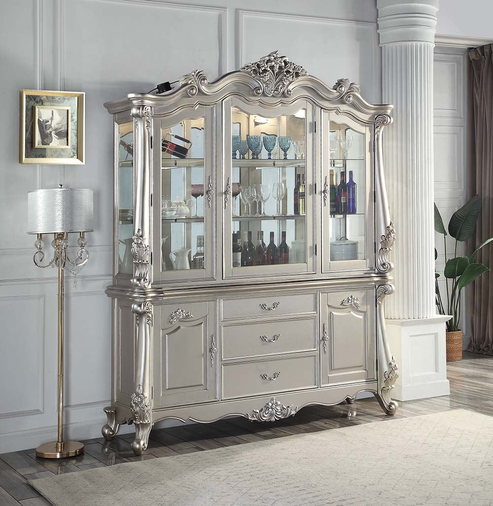 Bently Champagne Finish Hutch & Buffet