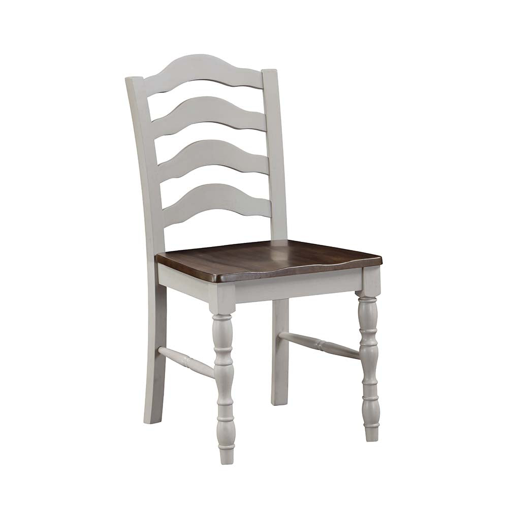 Bettina Gray & Weathered Oak Finish Dining Set (5Pc)