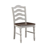 Bettina Gray & Weathered Oak Finish Dining Set (5Pc)