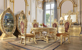 Bernadette Gold Finish Dining Table