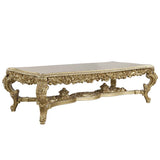 Bernadette Gold Finish Dining Table