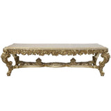 Bernadette Gold Finish Dining Table