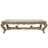 Bernadette Gold Finish Dining Table