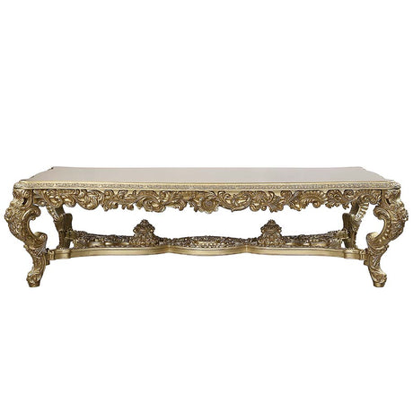 Bernadette Gold Finish Dining Table