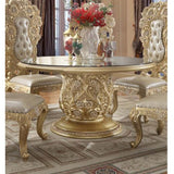 Cabriole Gold Finish Dining Table