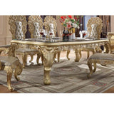 Cabriole Gold Finish Dining Table