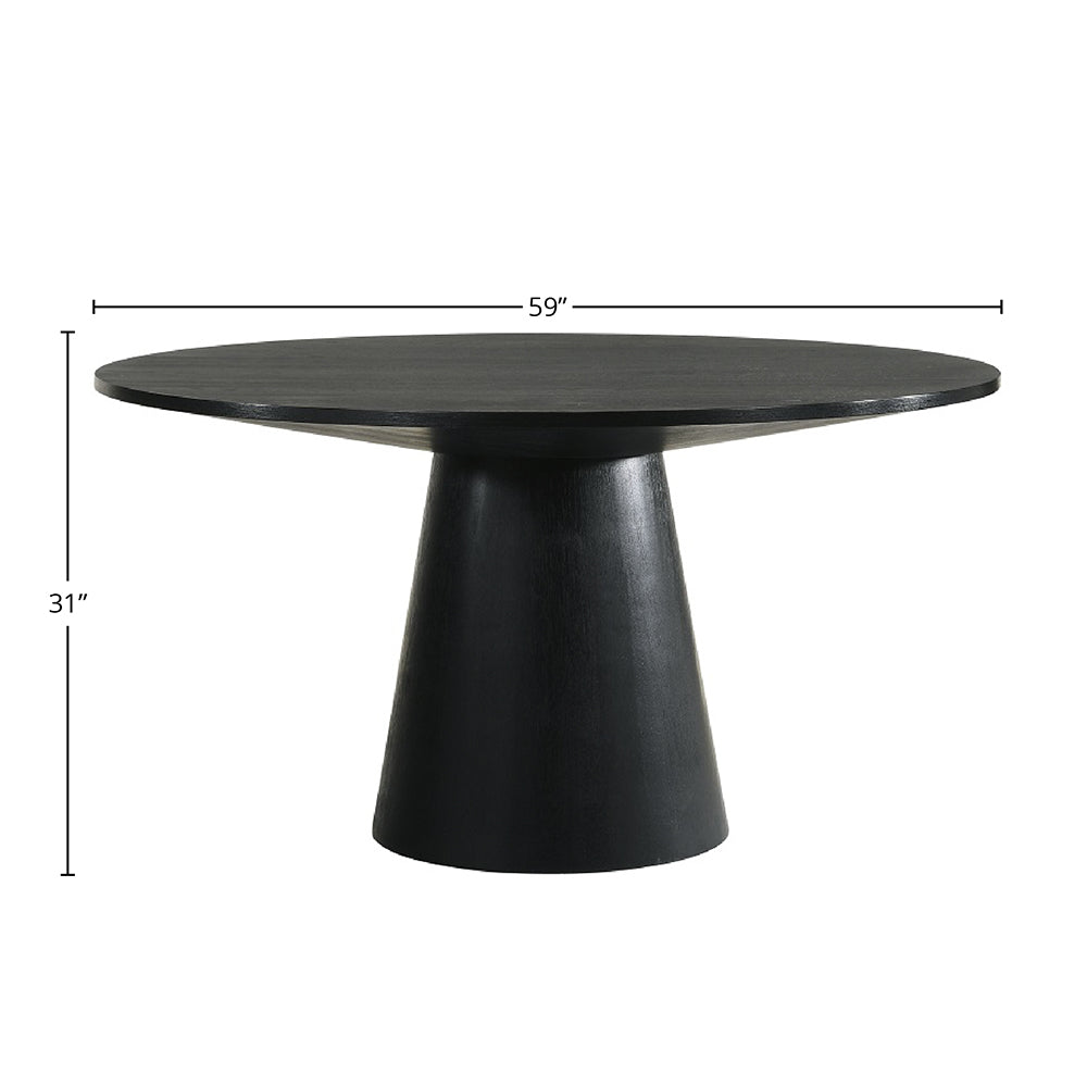 Froja Black Finish Dining Table