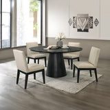 Froja Black Finish Dining Table