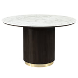 Clayten Round Dining Table w/Marble