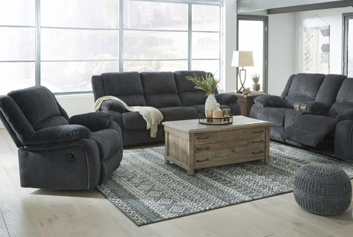 Draycoll Reclining Living Room Set In Slate