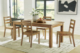 Dressonni Brown Extendable Dining Room Set