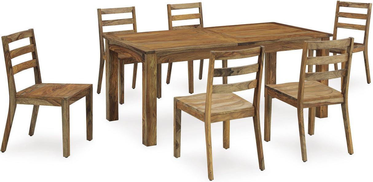 Dressonni Brown Extendable Dining Room Set