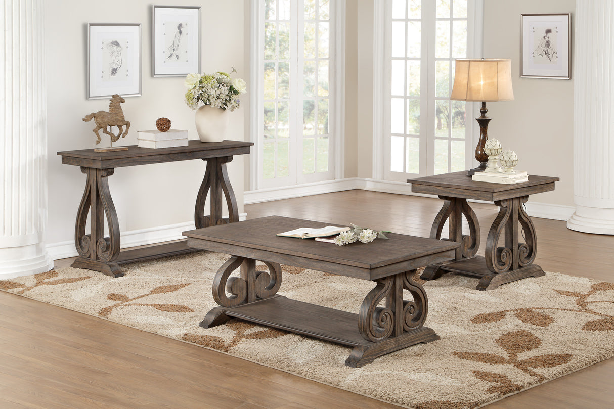 Toulon Dark Oak Sofa Table