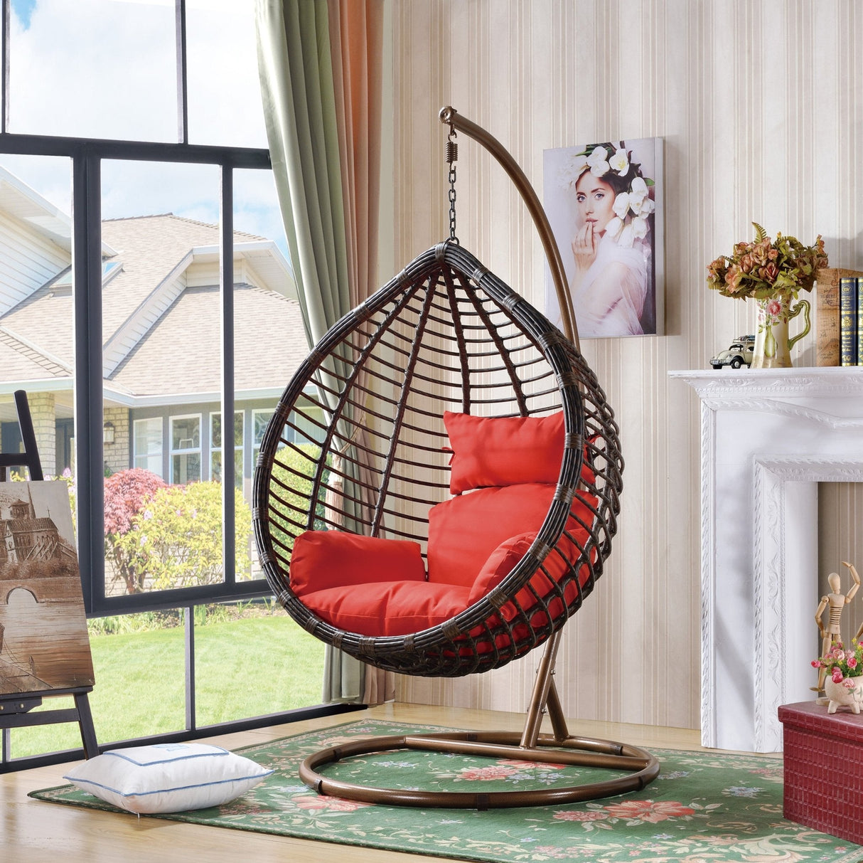 F036 SWING EGG CHAIR WITH STAND