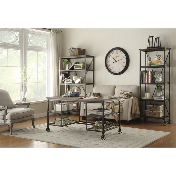 Millwood Black, Brown Bookcase