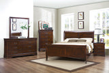 Mayville Brown Cherry Full Bed