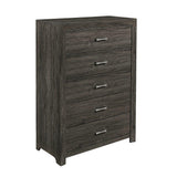 Edina Dary Gray Upholstered Panel Bedroom Set