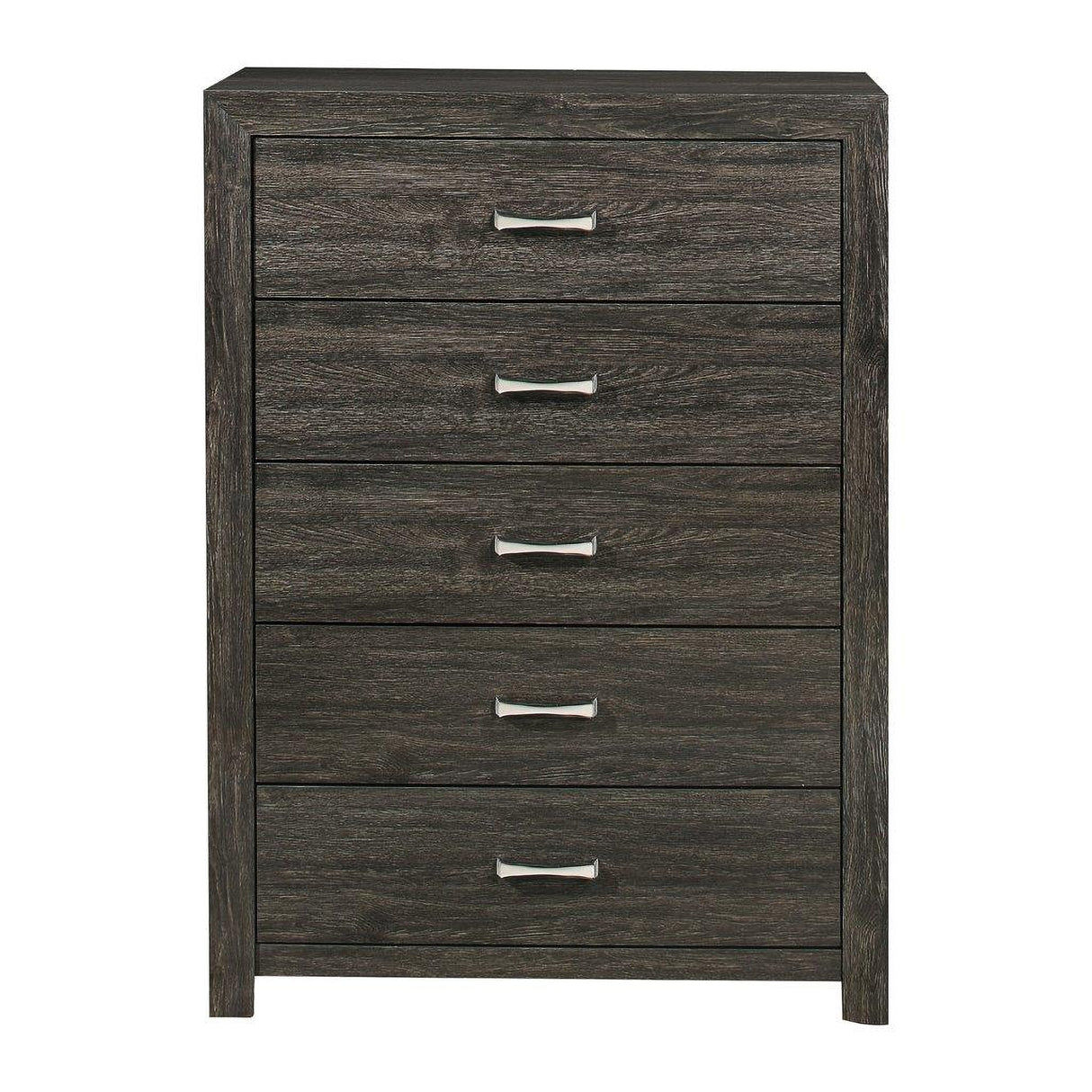 Edina Dary Gray Upholstered Panel Bedroom Set