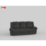 Brennen Charcoal Power Double Reclining Sofa