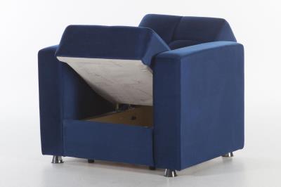 Elegant Ottoman (Roma Navy) 1 Piece