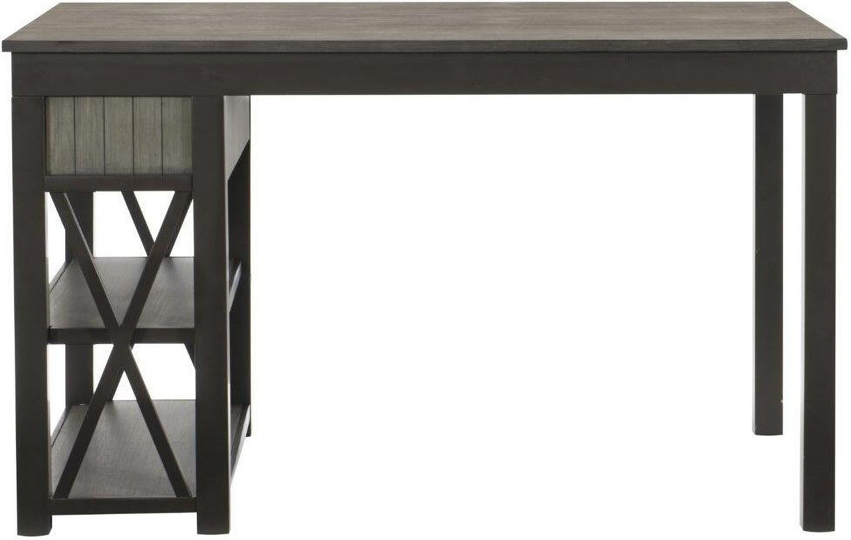 Elias Gray And Gunmetal Counter Height Dining Room Set