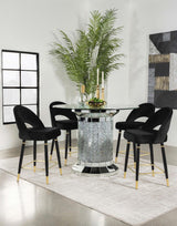 Ellie Mirror Round Counter Height Dining Room Set